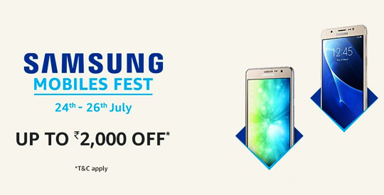 Samsung Mobiles Fest On Amazon