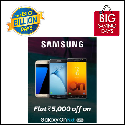 Flipkart Big Billion Days | Offers on Samsung Phones