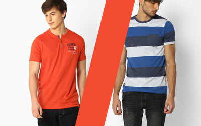 T-shirts At RS.199 + Rs.180 PW Cashback