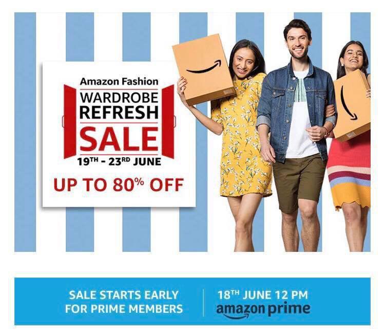 WARDROBE REFRESH | SALE Upto 80% Off Deals On Fashion & Lifestyle Products (19th-23rd June)