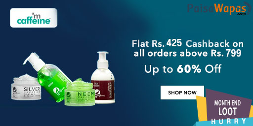 Upto 50% Off + Flat Rs.210 Cashback on All Orders