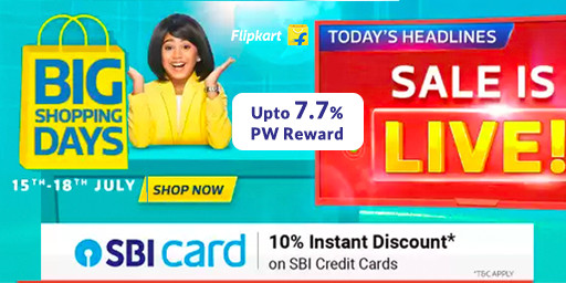 Big Shopping Days | Upto 80% Off + Extra 10% Instant Discount On SBI Credit Card (15th to 18th July)