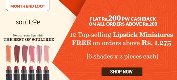FREE LIPSTICK | Get 12 Lipsticks Miniatures FREE on Orders Above Rs.1275
