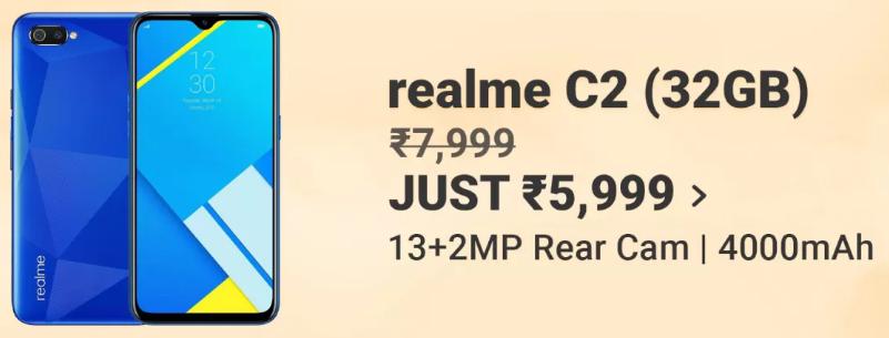 BBD SPECIAL OFFER | Realme C2 (32GB) at Rs.5999 