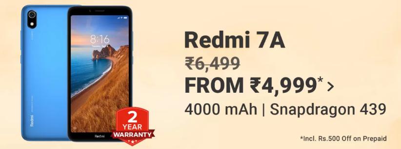 BBD SPECIAL OFFER | Redmi 7A Rs.4999
