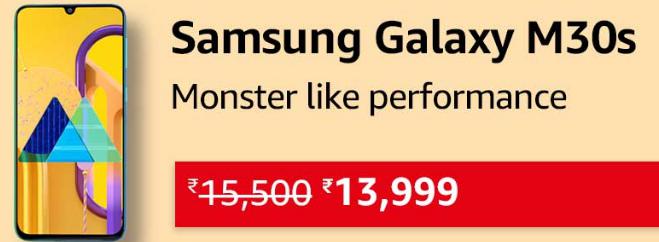 Great Indian Festival | Buy Samsung Galaxy M30s at Rs.13999