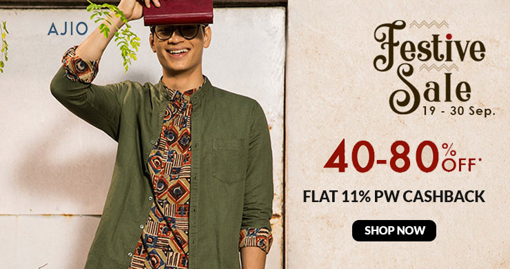 Festive Sale | Flat 40%-80% Off + Extra 15% Off On Rs.3,990 + Extra 10% HDFC CB On Select Range