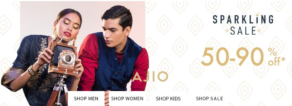 SPARKLING SALE | Upto 80% Off + Extra 30% Off On Rs.2,590 + 10% HDFC (Upto Rs.1000) Selected Range