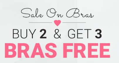 Buy 2 Bras Get 3 Free + FREE SHIPPING