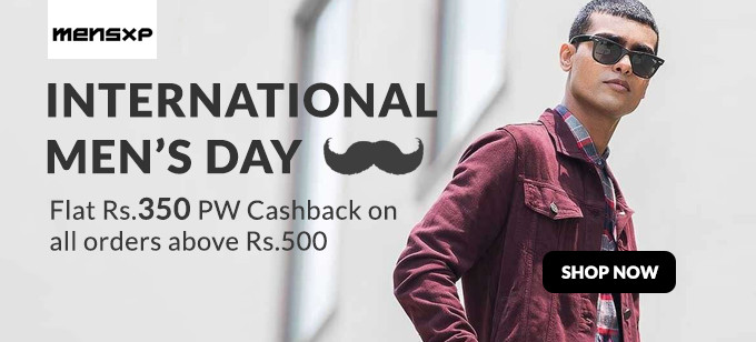 INTERNATIONAL MEN'S DAY | Flat 30% Off + Rs.350 PW Cashback on Min. Order of Rs.500 Above