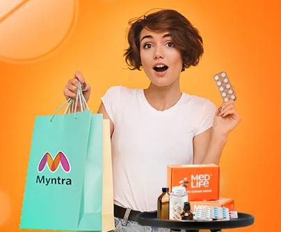 MEDLIFE |FREE Myntra Voucher worth Rs.500 on First Prescribed Medicines Order