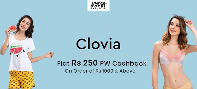 CLOVIA | Flat 10% Off on Min Purchase Of Rs.1299 & More