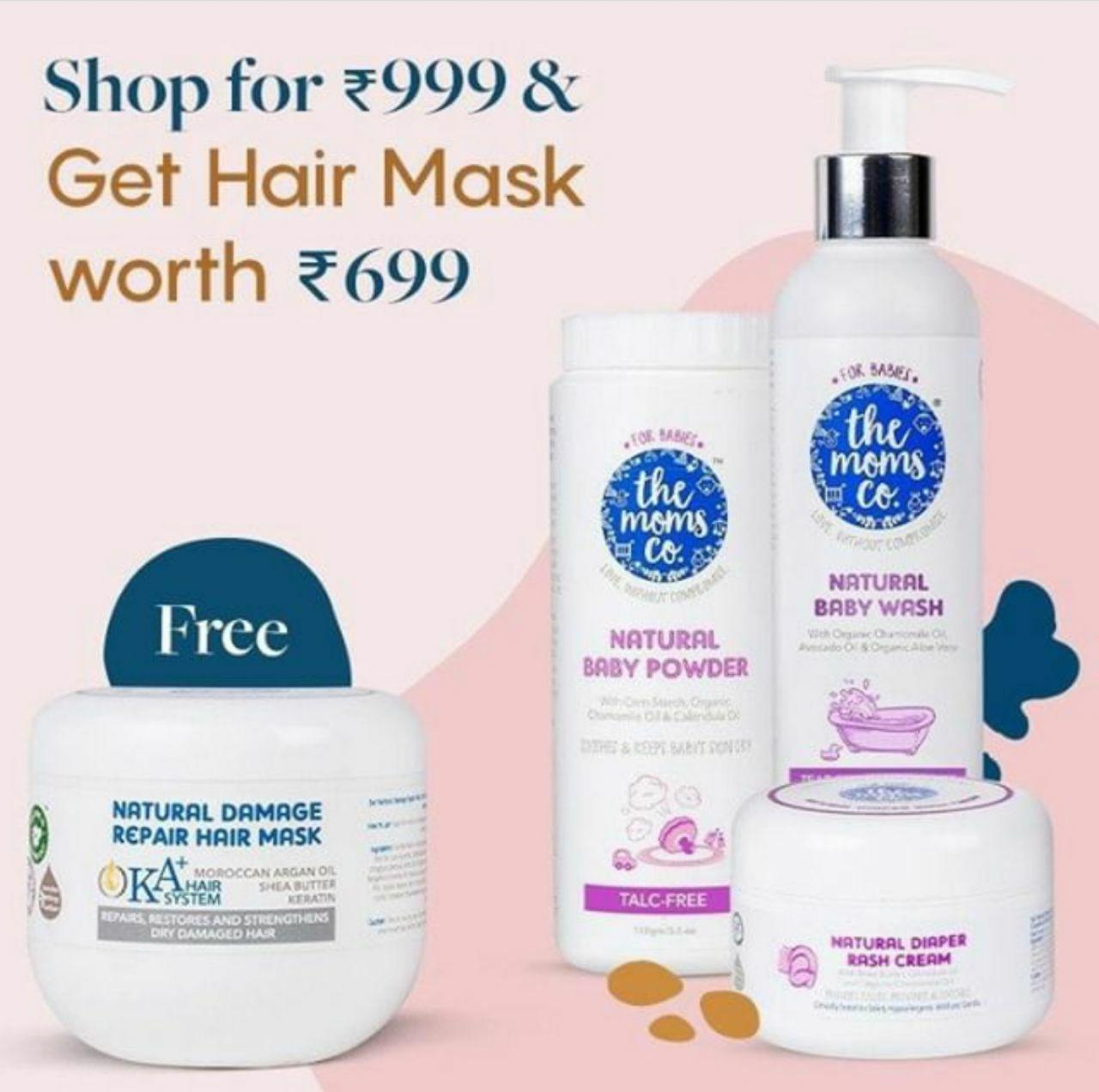 BEST DEAL | Shop for Rs.999 & Get FREE Hair Mask Worth Rs.699