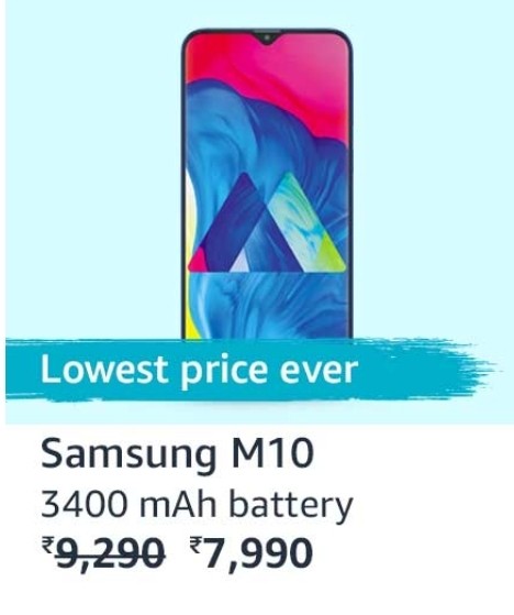 FREEDOM DAY SALE | Samsung Galaxy M10 (Charcoal Black, 2GB RAM, 16GB Storage)