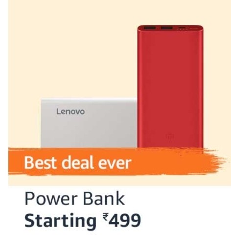GREAT INDIAN FESTIVAL | Upto 60% Off on Power Banks