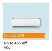 Upto 45% Off on Air Conditioners
