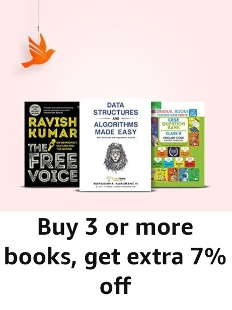 Buy 3 or More Books get extra 7% Off