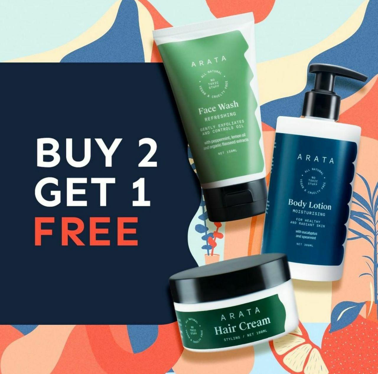 EXCLUSIVE OFFER | Buy 2 Get 1 Free All ARATA Products