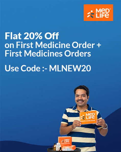 Get Flat 20% Off on First Medicine Order 