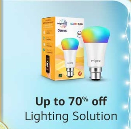 Get up to 70% Off on Lighting Solutions