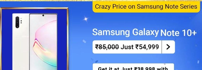 Samsung Galaxy Note 10+ at Rs.54999