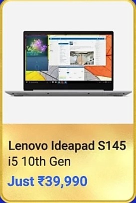 Lenovo Ideapad S145 Core i3 10th Gen