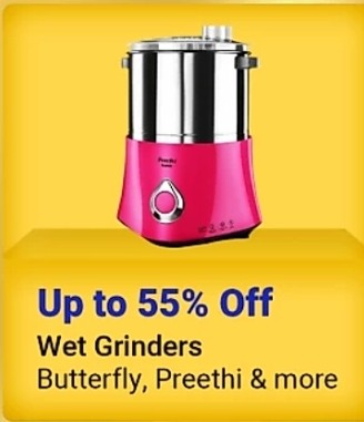 Get up to 55% Off on Wet Grinders