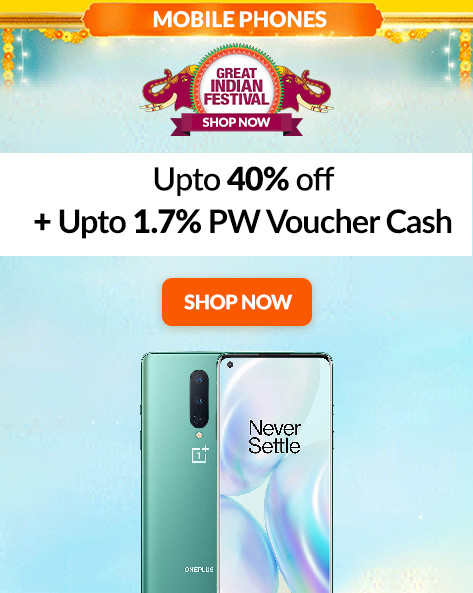GREAT INDIAN FESTIVAL | Upto 40% Off on Mobile & Accessories + Extra 10% SBI Credit Card Off + No Cost EMI & Exchange Offer
