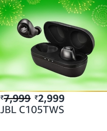 JBL C105TWS True Wireless in Ear Headphones with 17 Hours Playtime