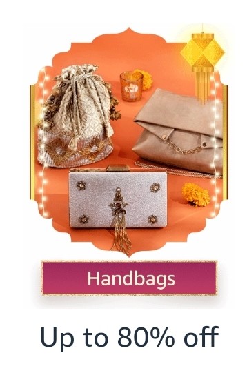 Get up to 80% Off on Handbags & Clutches