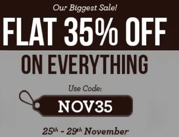 OUR BIGGEST SALE | Flat 35% Off on Everything