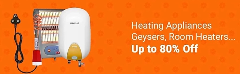 Get up to 80% Off on Heating Appliances & More