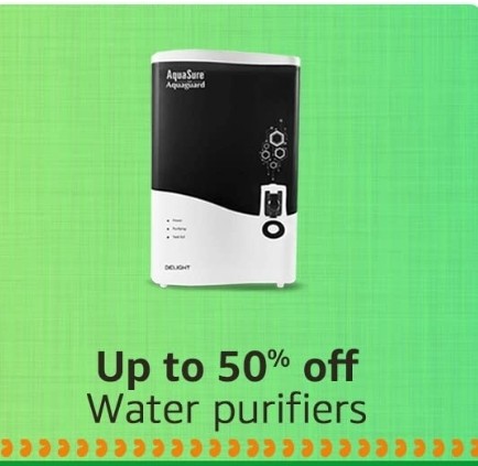 Get up to 50% Off on Water purifiers