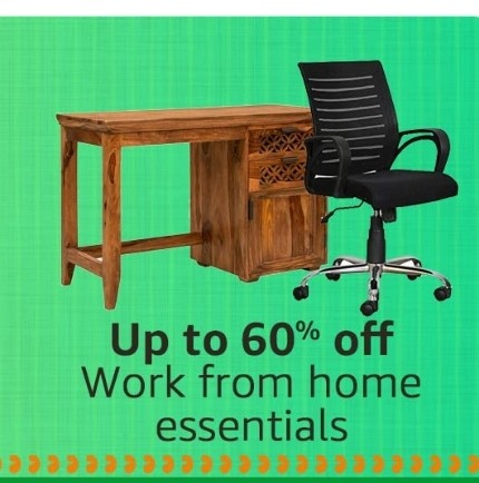 Get up to 60% Off on Work From Home Furniture