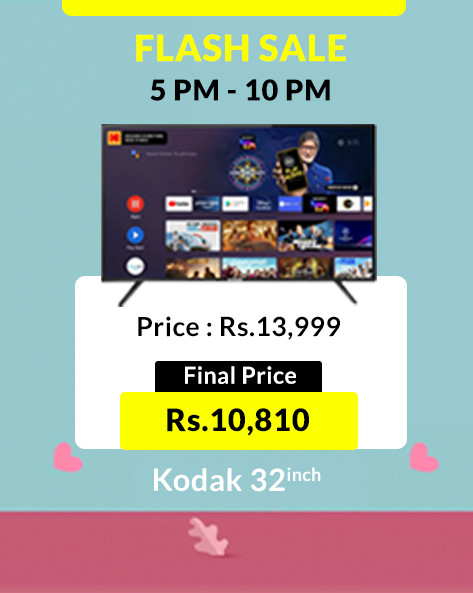 FLASH SALE | Kodak 32 inch HD Ready LED Smart Android TV at Rs.10810