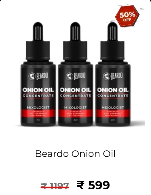Get 50% Off on Beardo Onion oil