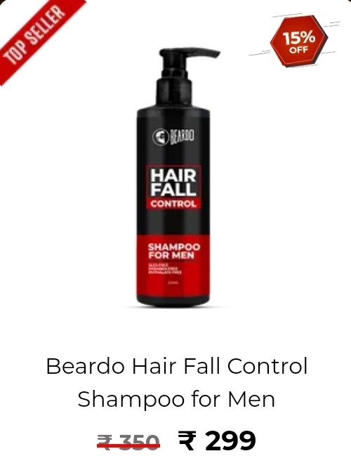 Get 15% Off on Beardo Hair Fall control shampoo