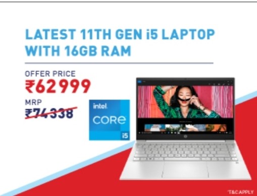 Latest 11th Gen i5 Laptop with 16 GB Ram