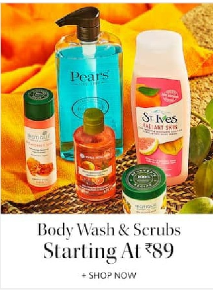 Get up to 40% Off on Body wash & Scrubs