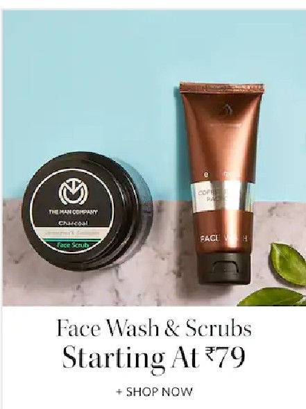 Get up to 40% Off on Face wash & Scrubs