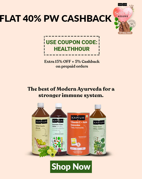 KAPIVA JUICES | Extra 15% Off + Extra 5% Cashback on Prepaid Orders