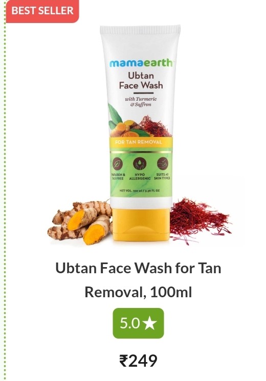 Ubtan Face Wash for Tan Removal, 100ml