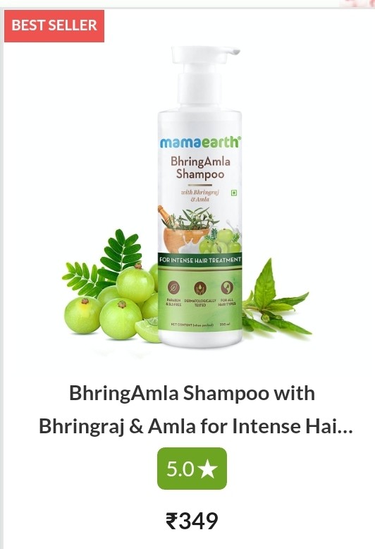 BhringAmla Shampoo with Bhringraj & Amla for Intense Hair Treatment – 250 ml
