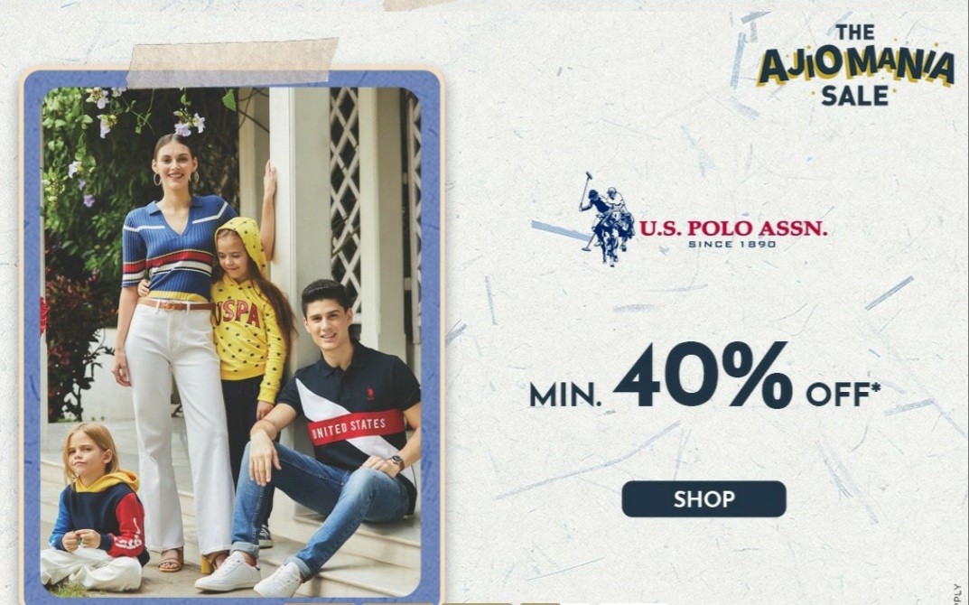 Get minimum 40% Off on U.S Polo Assn