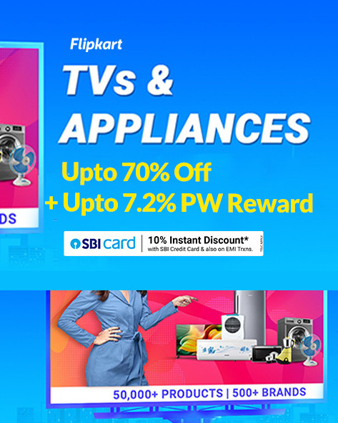 TVs & APPLIANCES SALE | Upto 75% Off + Extra 10% Axis Bank Off + Exchange & No Cost EMI Offers