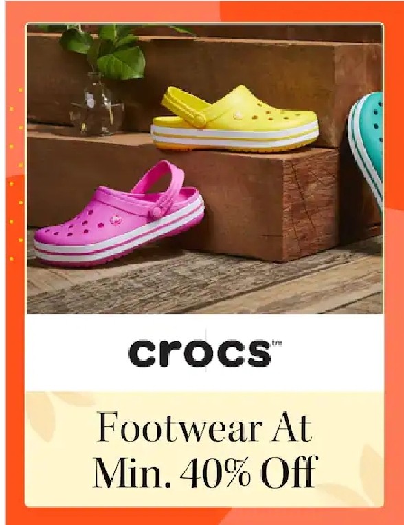Get 40% Off on Crocs
