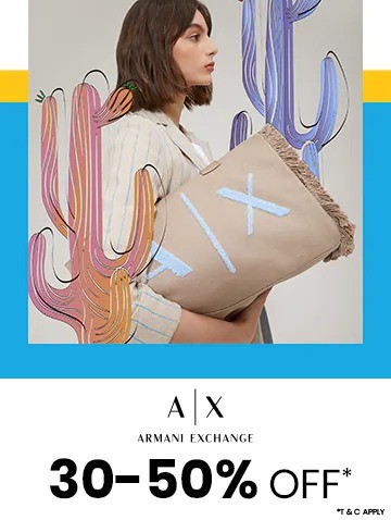 AJIO BIG BOLD SALE Min 30 50 off on Armani Exchange PaisaWapas