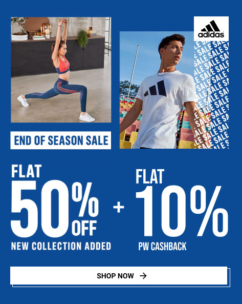 Adidas EOSS | Flat 50% Off on Footwear, Apparels & More + FREE SHIPPING