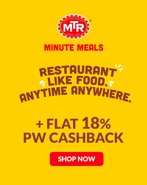 Upto 30% Off + Extra 5% Off on Min. Order of Rs.500 on MTR Foods