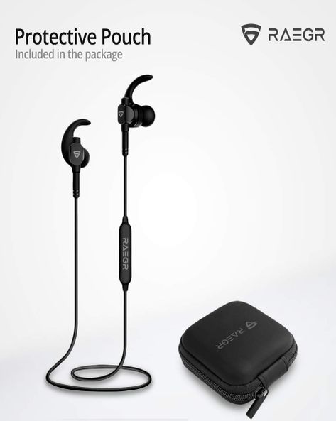 Buy RAEGR AirBeats 250 Wireless Earphones, Bluetooth Earphones 6H Playtime with 110mAh Battery, IPX 4 Bluetooth Headphones with Mic Wireless Headphones